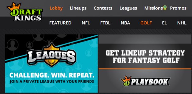 draftkings lobby