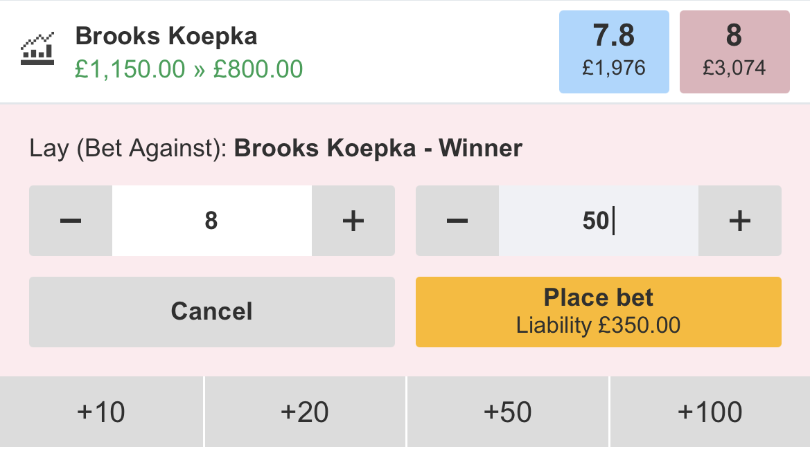 lay golf bet