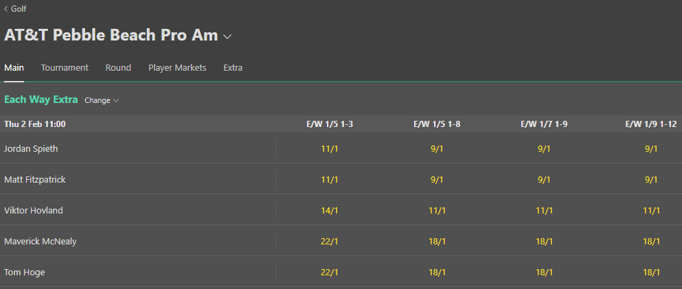 bet365 each way extra