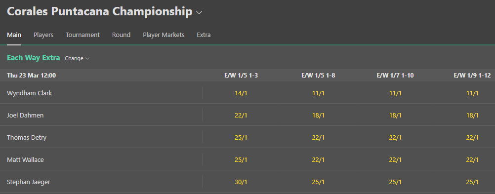 bet365 each way extra