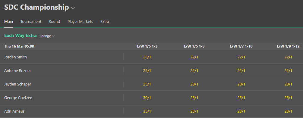 bet365 each way extra