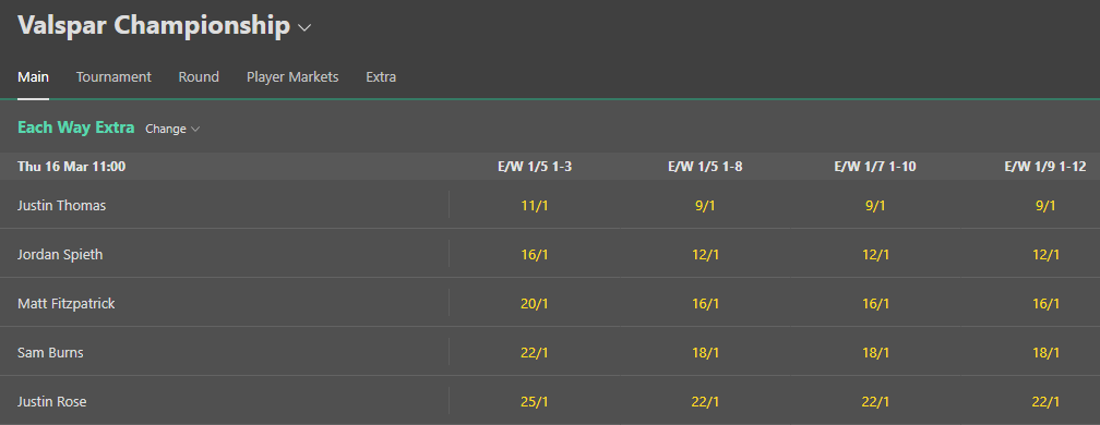 bet365 each way extra