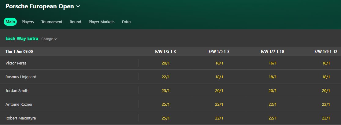 bet365 each way extra