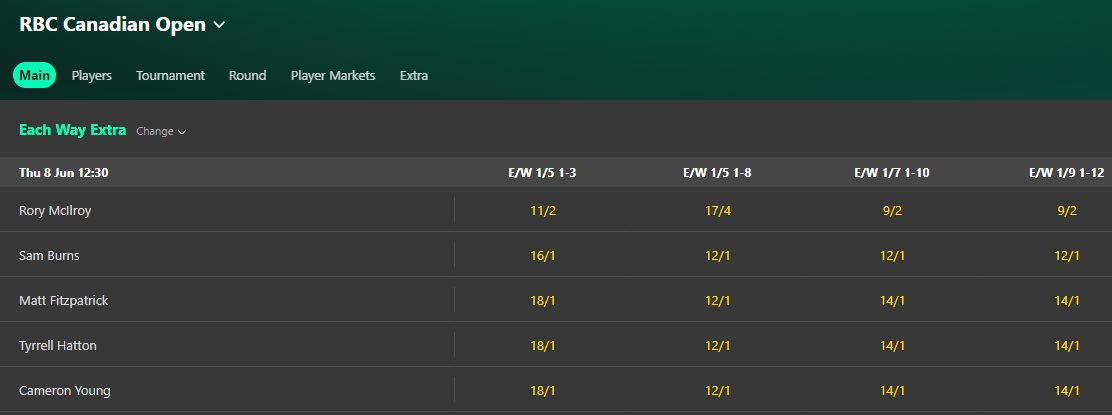 bet365 each way extra
