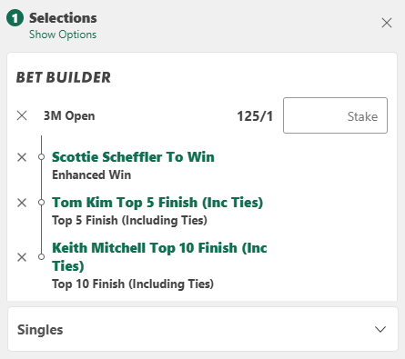 golf betbuilder - 3M Open 2026